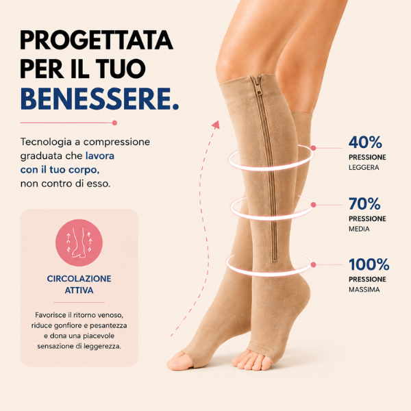 Calze compressive con zip - StandWell