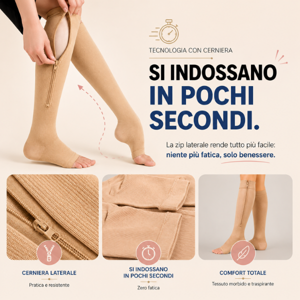 Calze compressive con zip - StandWell