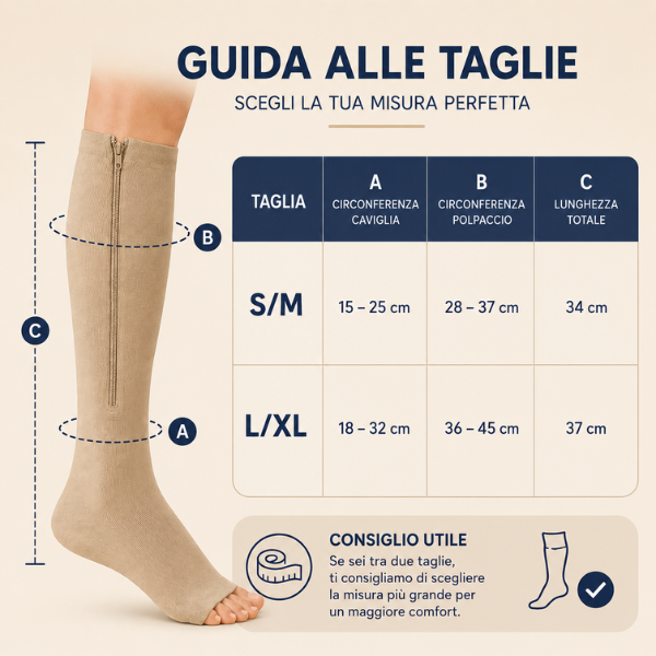 Calze compressive con zip - StandWell